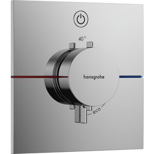 ShowerSelect Comfort E thermostaat afbouwdeel tbv inbouw voor 1 functie chroom