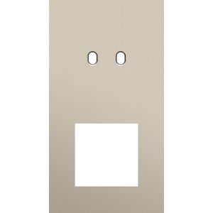 Afdekplaat 2-voud vertic. 71mm centerafst 166-57856