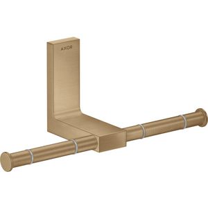 AXOR Universal Rectangular dubbele closetrolhouder Brushed Bronze