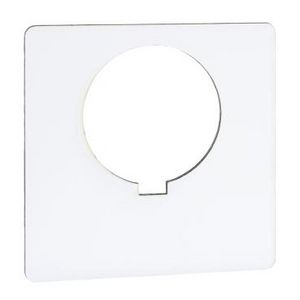 Etiket Ø30mm Aluminium Wit Harmony 9001SK