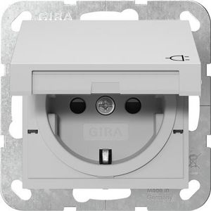 wandcontactdoos met randaarde KD + Safety Plus System 55 grijs m