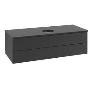 Wastafelonderkast Antao 1200x360x500mm Black Matt Lacquer K21110PD
