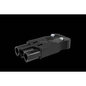 Steker vlak 3-polig 1mm² male zwart (AC166 GSTF/ 310) VVE=200