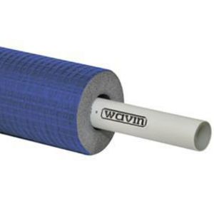 Rol a 50mtr. TIGRIS meerlagenbuis PEX/AL Buis+ 9mm isolatie blauw 16x2mm