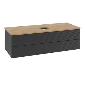 Wastafelonderkast Antao 1200x360x500mm Black Matt Lacquer K21111PD