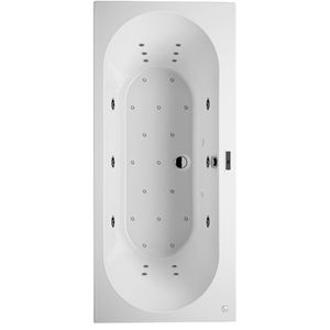 Whirlpool Carolina Rihopool 170x80cm systeem BLISS rechts hoogglans wit
