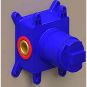 Inbouwbox blauw tbv 1-hendel bidetmengkraan