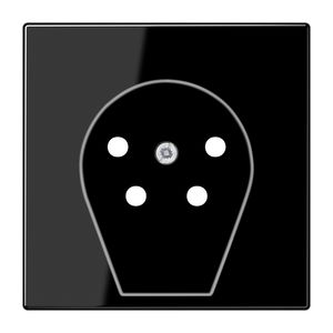 Afdekking zwart telefoon 4-polig LS990