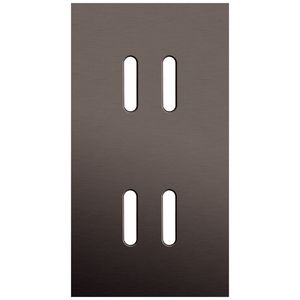 2-voudige afdekplaat Verticaal 71mm centerafstand voor tweevoudig