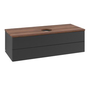 Wastafelonderkast Antao 1200x360x500mm Black Matt Lacquer K21112PD