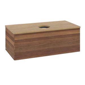 Wastafelonderkast Antao 1000x360x500mm Warm Walnut K31111HM