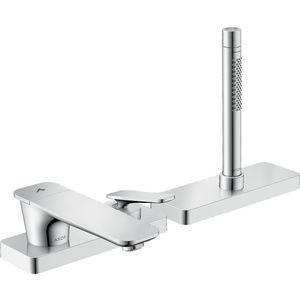 Afbouwdeel 3-gats 1-hendel badrandkraan sBox chroom Citterio-C