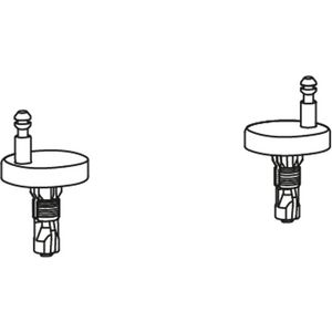 Scharnierpaar tbv WC-zitting 006209 RVS