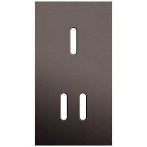 2-voudige afdekplaat Verticaal 71mm centerafstand voor een enkelv