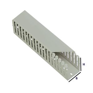 Lengte a 2m. Bedradingskoker 60X40mm grijs
