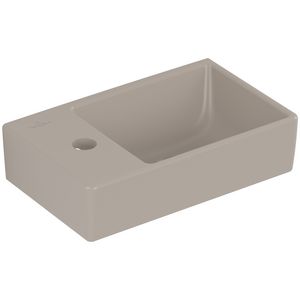 Fontein Avento 360x220mm Almond CeramicPlus kraangat rechts zonder overloop
