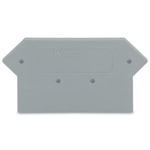 Afsluit-+tussenplaat 3mm grijs 281-316 VVE=25