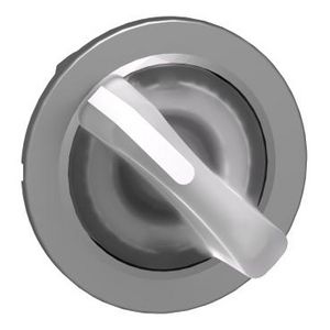 Flush mounted white illum selector switch head 2 pos