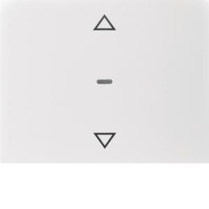 Drukknopmodule afdekking 1-v pijlsymbool berker K.1 polarwit