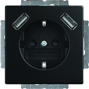 Wcd ra kv + 2xUSB-A voeding f-mat zwart 2 x USB-A aansl