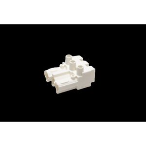 Steker 3-polig female wit (AC166-A BU/ 3 w) VVE=200