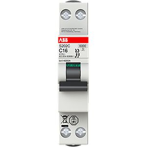 Installatieautomaat 2P 6kA C-karakteristiek 25A voor tractie