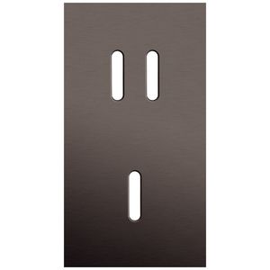 2-voudige afdekplaat Verticaal 71mm centerafstand voor een tweevo
