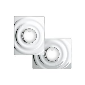Surf bedieningspaneel closet chroom b156xh197mm enkele spoeling