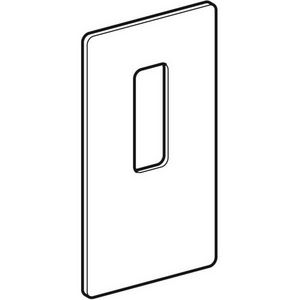 Serviceluik wst wandkraan MLith wastafel glas umbra