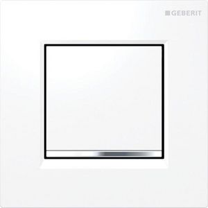 Losse voorplaat v. bedieningspaneel Type30 wit/glanschroom/wit