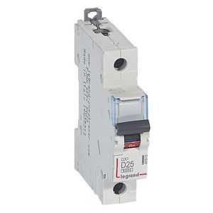 Installatieautomaat DX³ 6000A/10kA 1-polig D-karakteristiek 25A
