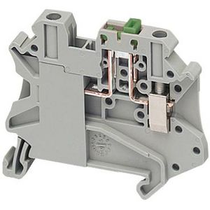 Mes scheidingsklem 4mm2 20A Enkel niveau Grijs VVE=50
