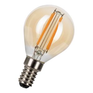 LED-lamp G45 GD FIL E14 DIM 4W (29W) 300lm 822 goud