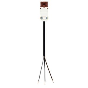 Aansluitsnoer GST15I2 male 1,5mm² 100cm bruin ECA wit VVE=5