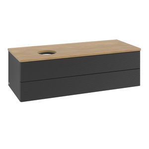 Wastafelonderkast Antao 1200x360x500mm Black Matt Lacquer K22111PD