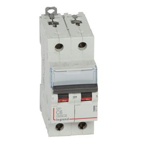 Installatieautomaat DX³ 6000A/10kA 2-polig C-karakteristiek 6A
