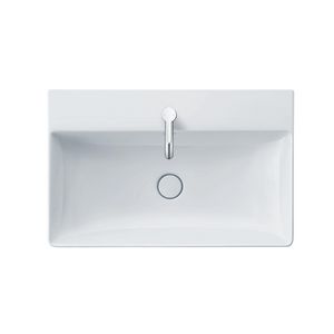 DURASQUARE #235380 wastafel 800mm wit met kraangat