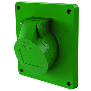 Inbouwwandcontactdoos 32A 3-polig  4H 50V 100-200Hz IP44