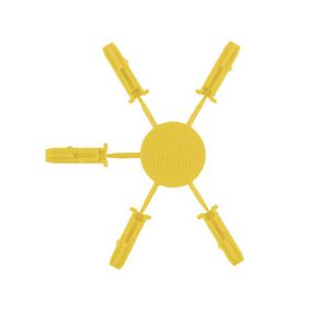 Coding element (terminal) PA 66 GF 30 geel b:2.9mm VVE=50