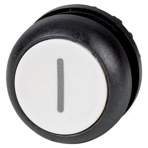 Drukknop vlak wit I terugverend M22S-D-W-X1 VVE=10