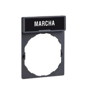Schild 30x40mm etiket 8x27mmMARCHA" Harmony XB4/XB5 VVE=10