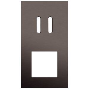 2-voudige afdekplaat Verticaal 71mm centerafstand voor een tweevo