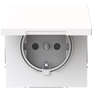 Wandcontactdoos randaarde kv kd cpl inb art-wit (20 EUKBR-44G)