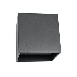 Wandlamp kubus 100x100x100mm 6W 2300K dimbaar RAL7016