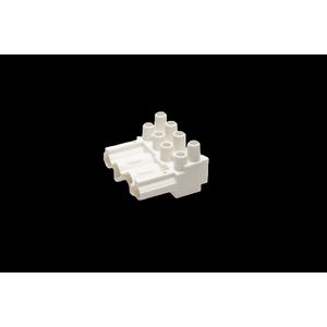 Steker 4-polig female wit (AC166-A BUD/ 4 w) VVE=150
