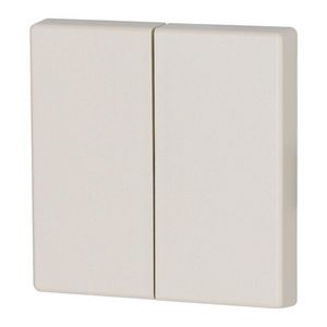 Schakelwip 2-voudig, mat zonder LED, crème Eaton