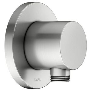 Slangaansl/DN 15 rond/m/ terugstroombeveiliging roestvrij st