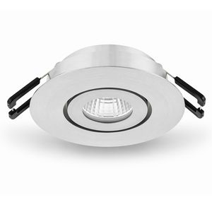 Ledspot richtbaar RVS look 3,1W 350mA 4000K Siena COB