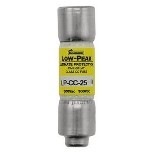 Zekering laagsp. 25A AC 600V 10x38 CC UL traag afk VVE=10
