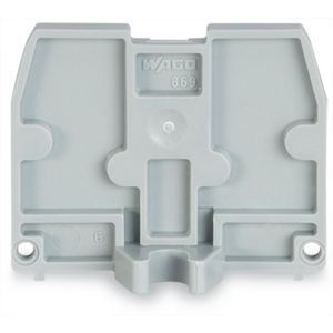 Afsluitplaat bevestigingsflens M 4 2,5mm dik grijs VVE=25